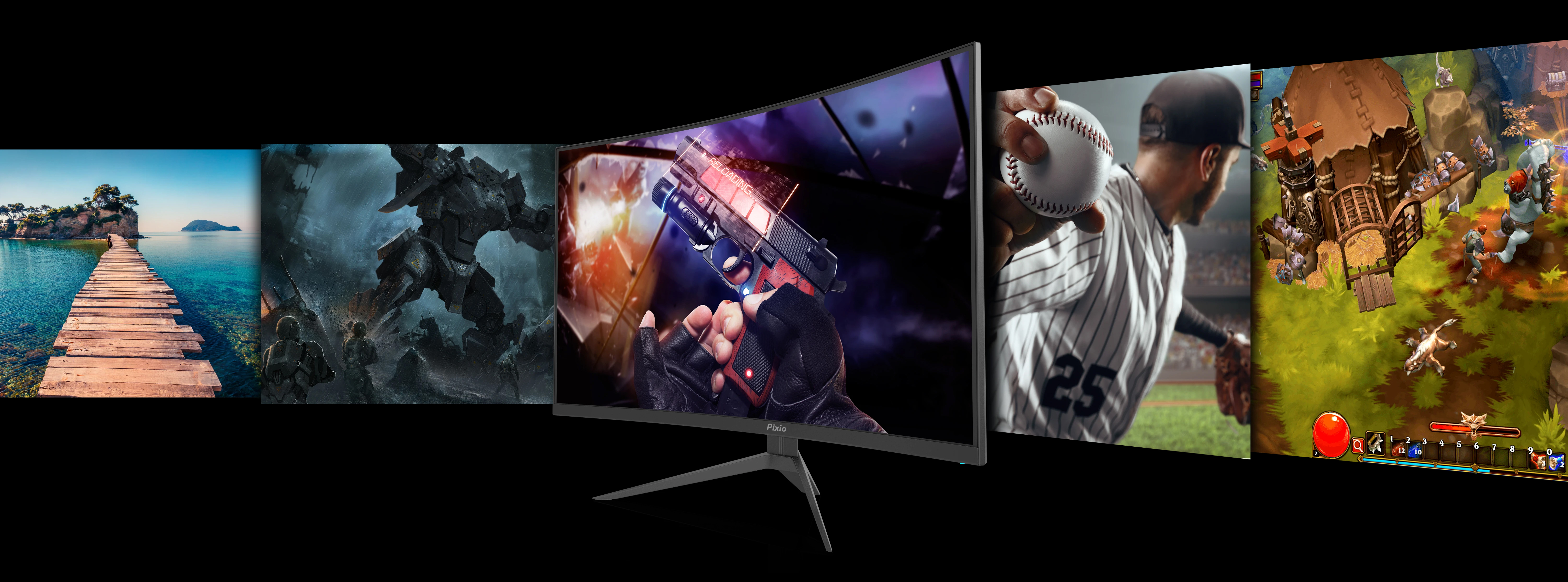 Pixio Gaming Monitor-PXC325r